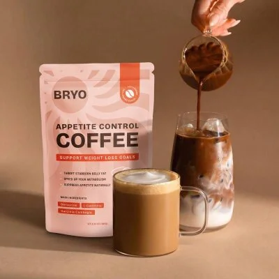 BRYO Coffee prepared hot or iced in cups